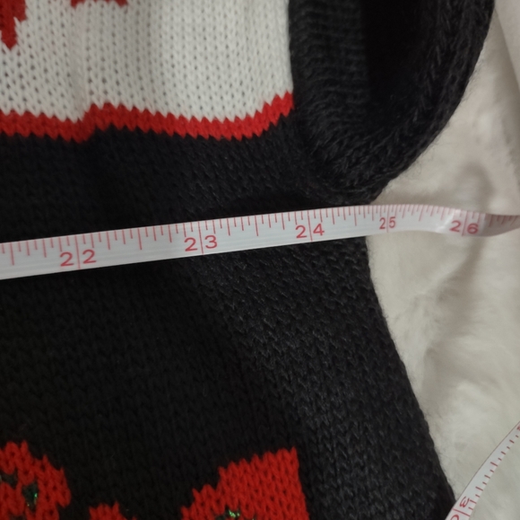 VINTAGE JJ BROWNE NWT Women's Red/Black/White/Green Holiday Sweater Size 2X - Picture 9 of 11